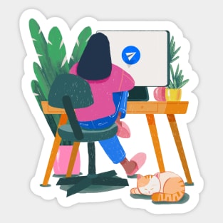 Send screen Sticker